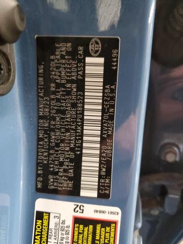 4T1G11AK4PU188523 - 2023 TOYOTA CAMRY SE NIGHT SHADE BLUE photo 12