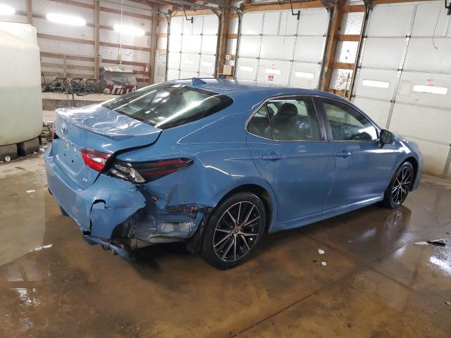 4T1G11AK4PU188523 - 2023 TOYOTA CAMRY SE NIGHT SHADE BLUE photo 3
