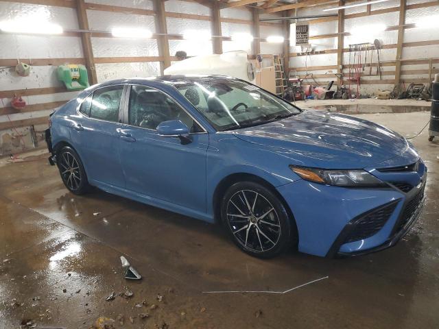 4T1G11AK4PU188523 - 2023 TOYOTA CAMRY SE NIGHT SHADE BLUE photo 4