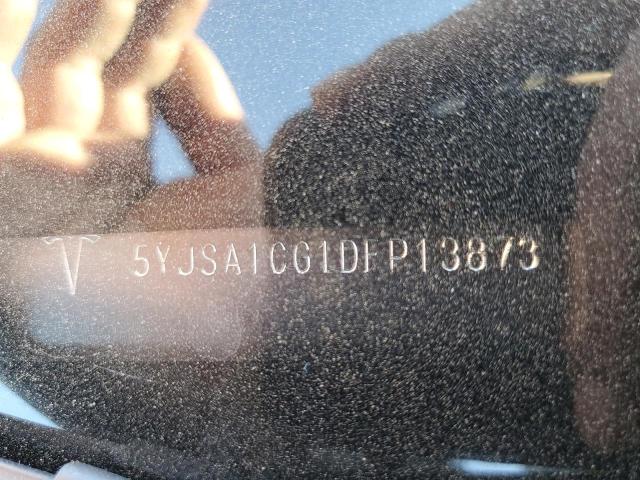 5YJSA1CG1DFP13873 - 2013 TESLA MODEL S Qara foto 12