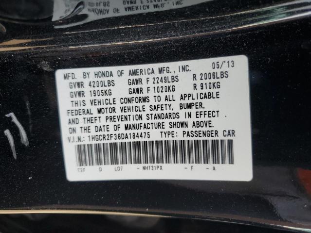 1HGCR2F38DA184475 - 2013 HONDA ACCORD LX 黑色 照片 13