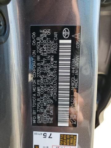 JTDKB20U763191814 - 2006 TOYOTA PRIUS GRAY photo 12