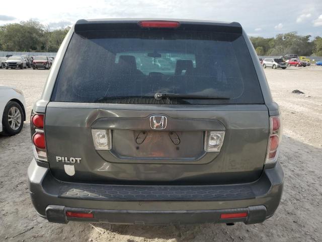 5FNYF28187B042132 - 2007 HONDA PILOT LX GRAY photo 6