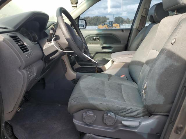 5FNYF28187B042132 - 2007 HONDA PILOT LX GRAY photo 7