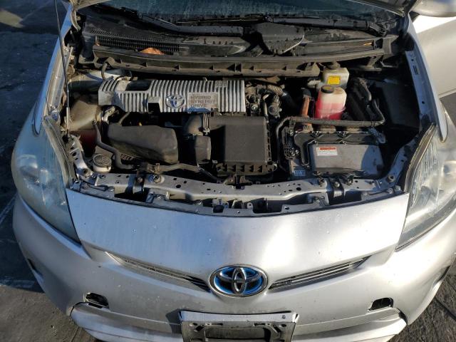 JTDKN3DU0C5524507 - 2012 TOYOTA PRIUS SILVER photo 11
