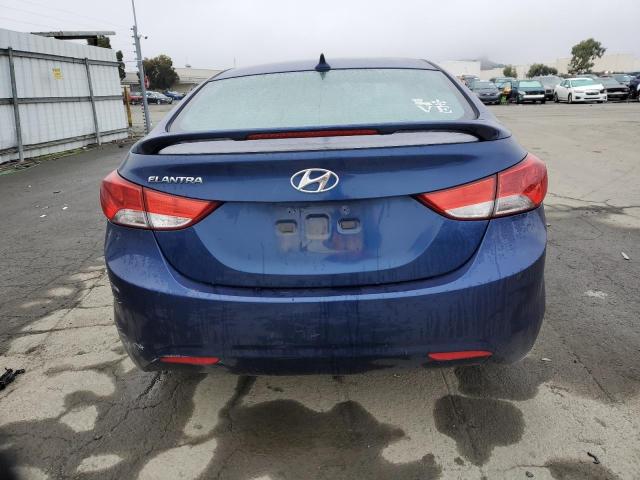 KMHDH4AE9DU705658 - 2013 HYUNDAI ELANTRA GLS BLUE photo 6