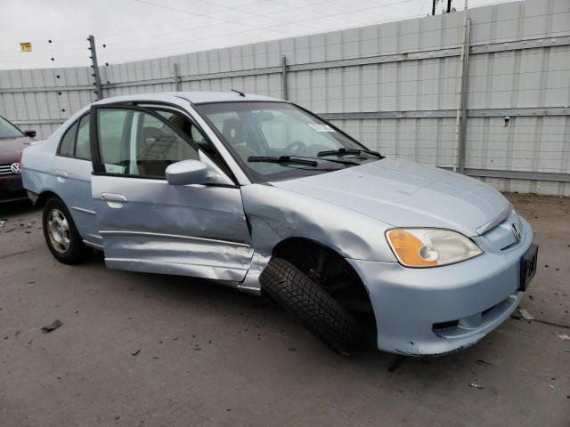 JHMES95643S010765 - 2003 HONDA CIVIC HYBRID BLUE photo 4