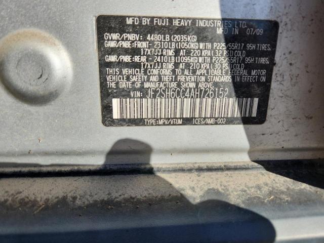 JF2SH6CC4AH726152 - 2010 SUBARU FORESTER 2.5X PREMIUM Gümüş foto 13