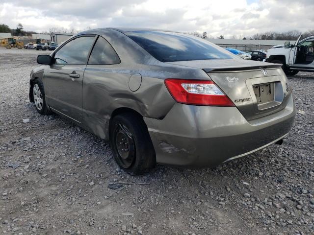 2HGFG12658H576513 - 2008 HONDA CIVIC LX GRAY photo 2