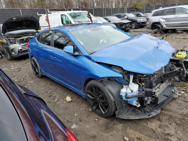 KMHD04LB7JU612322 - 2018 HYUNDAI ELANTRA SPORT BLUE photo 4