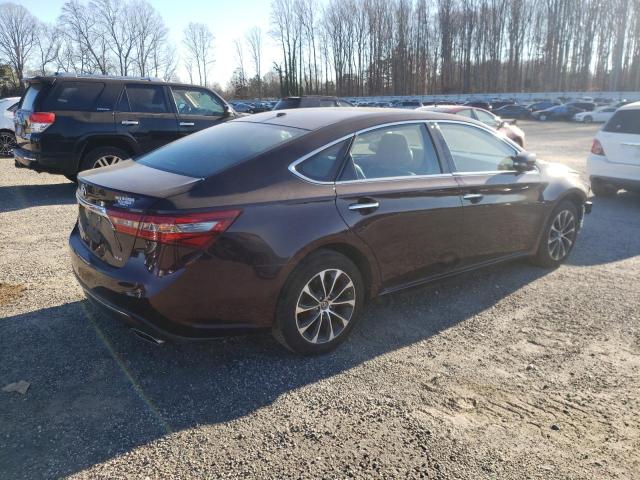 4T1BK1EB2JU289505 - 2018 TOYOTA AVALON XLE BURGUNDY photo 3