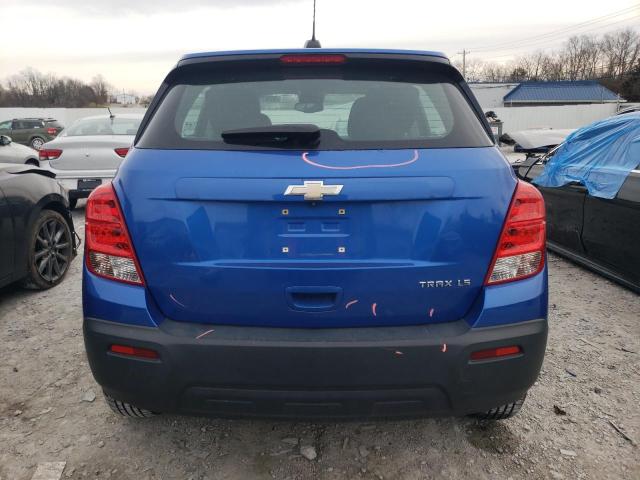 KL7CJKSB4GB671039 - 2016 CHEVROLET TRAX LS BLUE photo 6