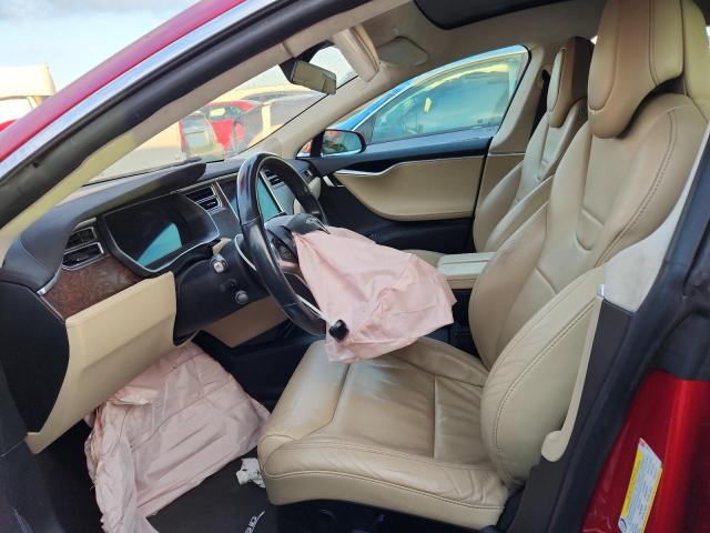 5YJSA1E2XHF194717 - 2017 TESLA MODEL S Կարմիր լուսանկար 7