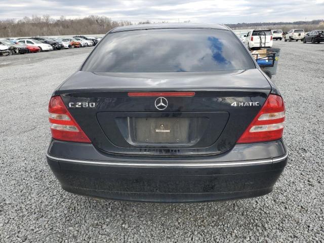 WDBRF92H27F910011 - 2007 MERCEDES-BENZ C 280 4MATIC BLACK photo 6