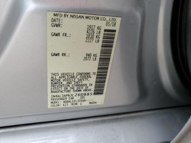 1N4AL3AP6JC260885 - 2018 NISSAN ALTIMA 2.5 SILVER photo 13