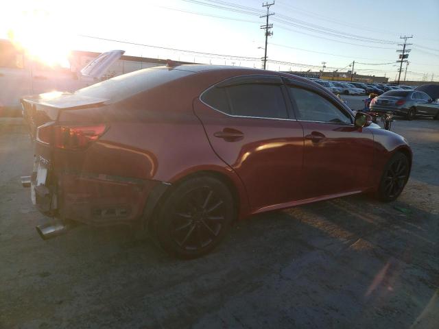 JTHBK262795093251 - 2009 LEXUS IS 250 RED photo 3