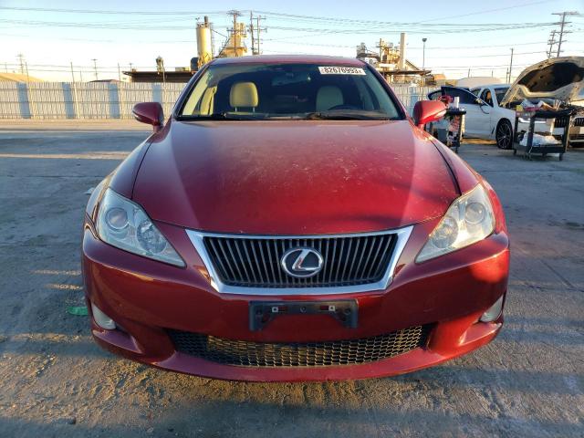 JTHBK262795093251 - 2009 LEXUS IS 250 RED photo 5