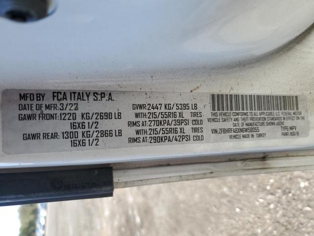 ZFBHRFABXN6W58055 - 2022 RAM PROMASTER TRADESMAN WHITE photo 13