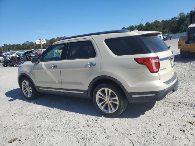 1FM5K7F86JGB74360 - 2018 FORD EXPLORER LIMITED CREAM photo 2