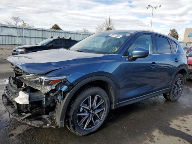 JM3KFBDM4J0371798 - 2018 MAZDA CX-5 GRAND TOURING BLUE photo 1