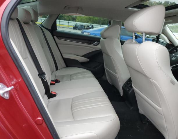 1HGCV1F59MA100817 - 2021 HONDA ACCORD EXL RED photo 10