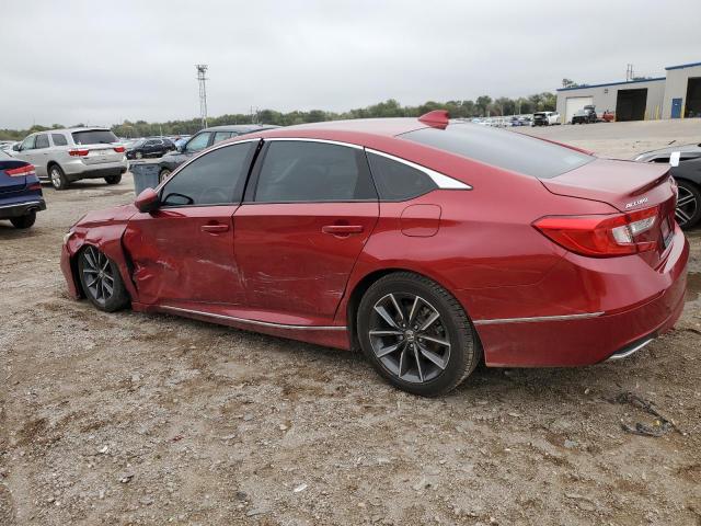 1HGCV1F59MA100817 - 2021 HONDA ACCORD EXL RED photo 2
