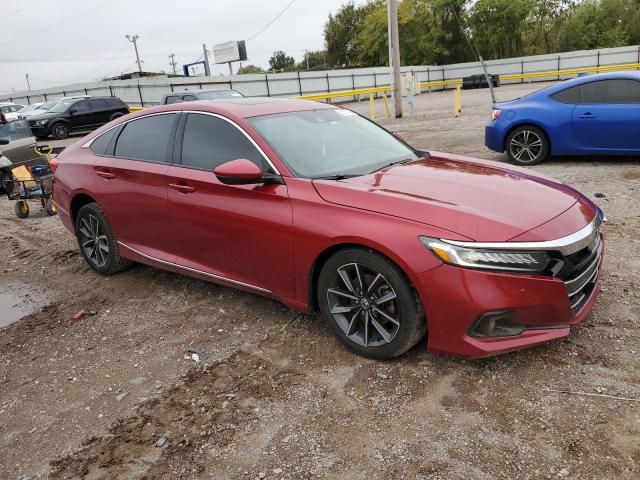 1HGCV1F59MA100817 - 2021 HONDA ACCORD EXL RED photo 4