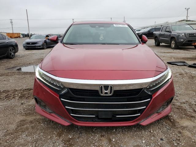 1HGCV1F59MA100817 - 2021 HONDA ACCORD EXL RED photo 5