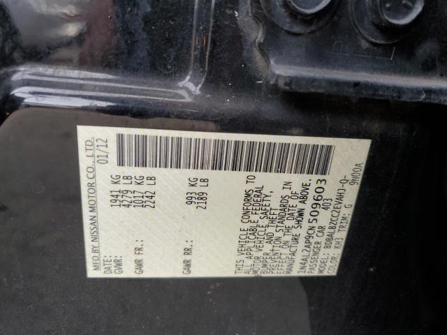 1N4AL2AP9CN509603 - 2012 NISSAN ALTIMA BASE Qara foto 12