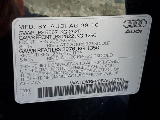 WA1DKBFP8BA032956 - 2011 AUDI Q5 PREMIUM PLUS Qara foto 13