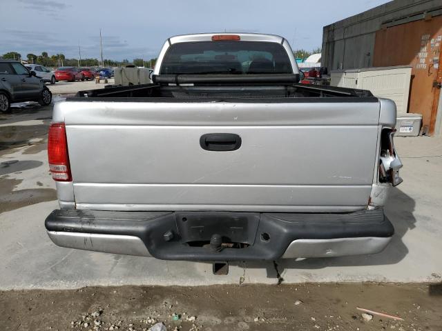 1D7FL16XX3S263302 - 2003 DODGE DAKOTA SXT SILVER photo 6