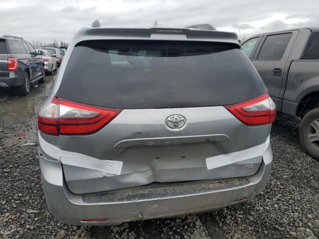 5TDYZ3DC2LS085200 - 2020 TOYOTA SIENNA XLE SILVER photo 6