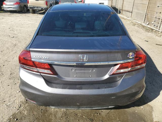 19XFB2E5XFE025881 - 2015 HONDA CIVIC LX GRAY photo 6