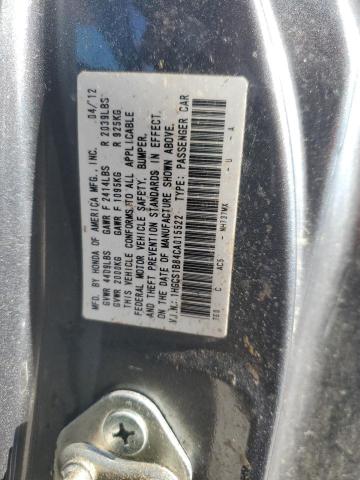1HGCS1B84CA015522 - 2012 HONDA ACCORD EXL CHARCOAL photo 12