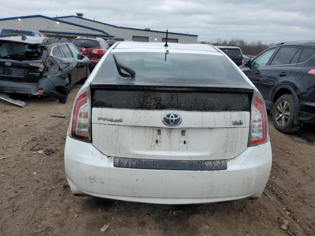 JTDKN3DU2C5490330 - 2012 TOYOTA PRIUS WHITE photo 6