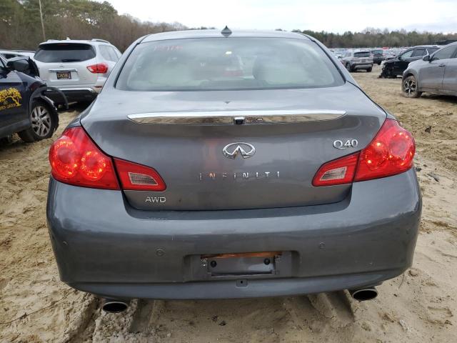 JN1CV6AR3FM651223 - 2015 INFINITI Q40 GRAY photo 6