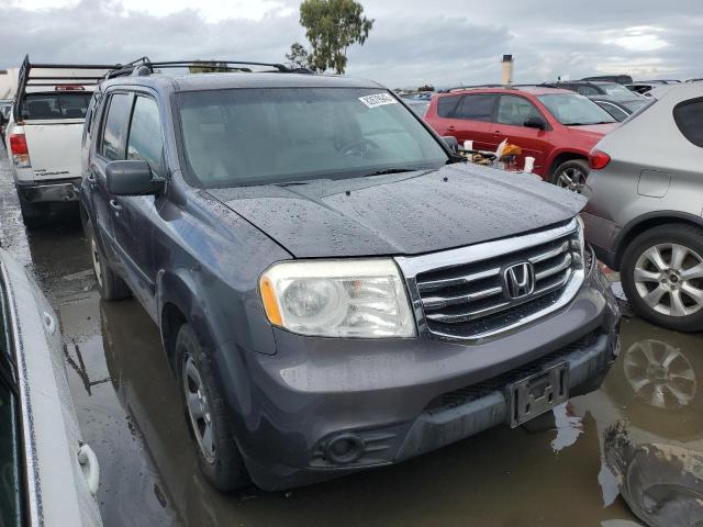 5FNYF3H26FB012804 - 2015 HONDA PILOT LX GRAY photo 4