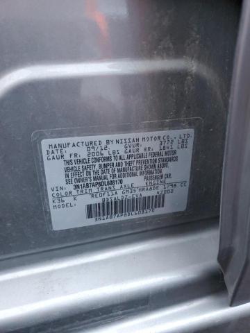 3N1AB7AP8DL608170 - 2013 NISSAN SENTRA S SILVER photo 12