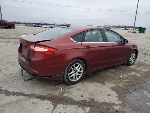 3FA6P0H70ER162182 - 2014 FORD FUSION SE RED photo 3