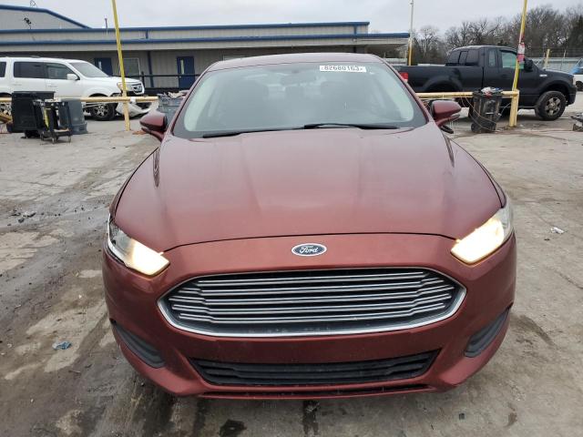 3FA6P0H70ER162182 - 2014 FORD FUSION SE RED photo 5