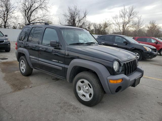 1J4GL48KX3W679130 - 2003 JEEP LIBERTY SPORT შავი ფოტო 4