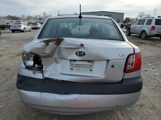 KNADE223396569387 - 2009 KIA RIO BASE SILVER photo 6