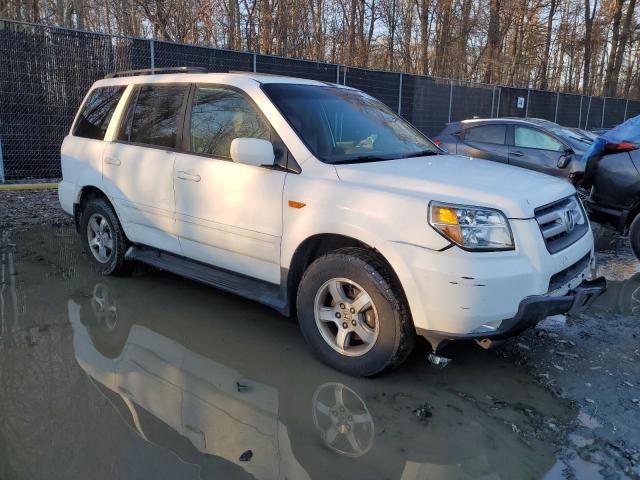 5FNYF18637B010209 - 2007 HONDA PILOT EXL WHITE photo 4