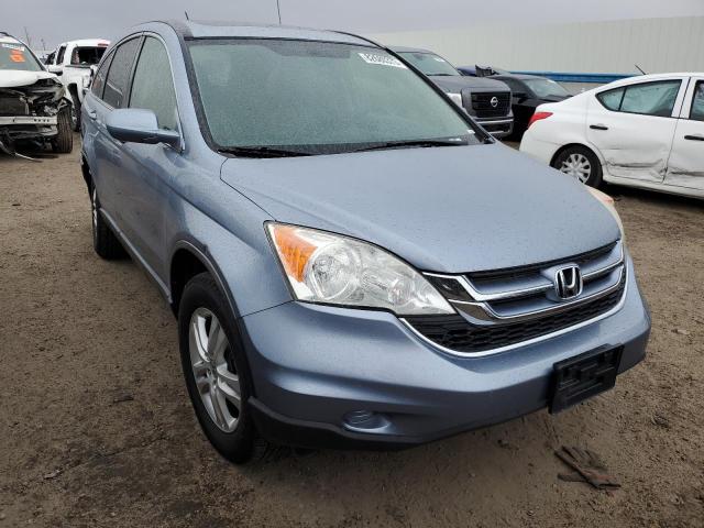 JHLRE3H73BC009372 - 2011 HONDA CR-V EXL BLUE photo 4