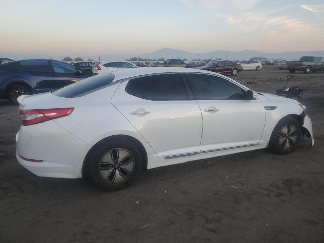 KNAGM4AD4C5013740 - 2012 KIA OPTIMA HYBRID WHITE photo 3