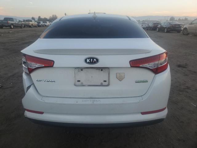 KNAGM4AD4C5013740 - 2012 KIA OPTIMA HYBRID WHITE photo 6