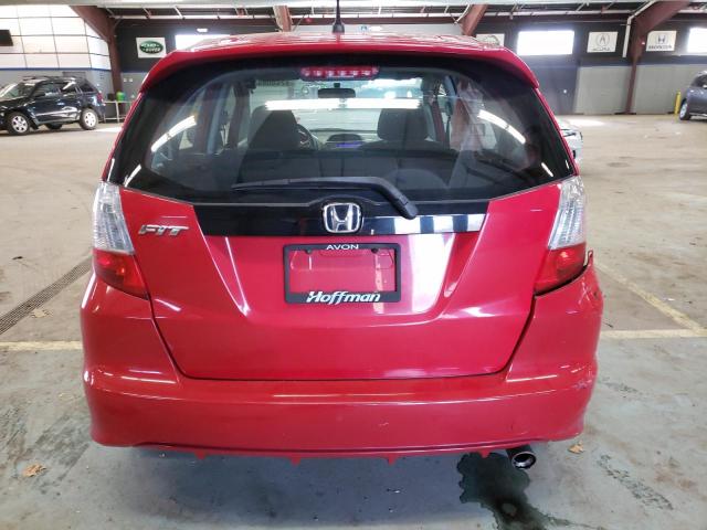 JHMGE8H59BS001653 - 2011 HONDA FIT SPORT RED photo 6