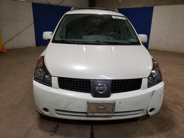 5N1BV28U65N133459 - 2005 NISSAN QUEST S WHITE photo 5