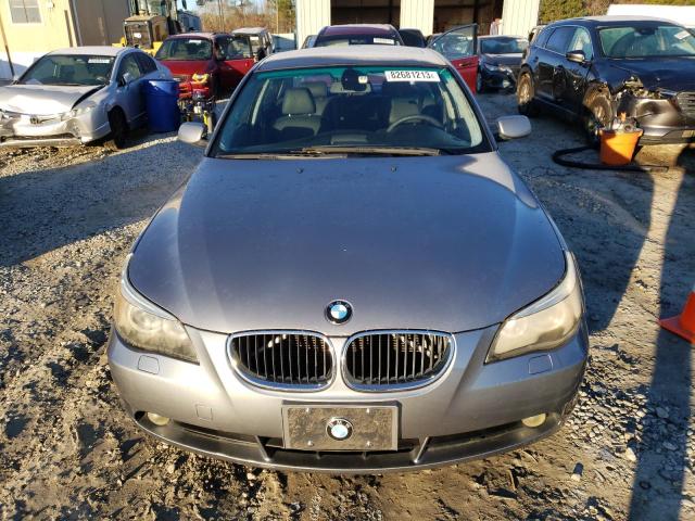 WBANE53536CK80772 - 2006 BMW 525 I SILVER photo 5