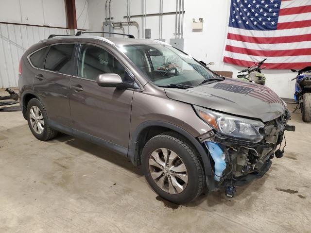 2HKRM4H70EH685860 - 2014 HONDA CR-V EXL GRAY photo 4